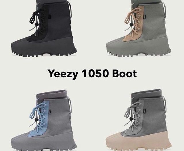 Four Latest Yeezy High-top Boots 1050 